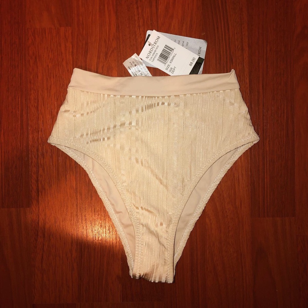 Tavik high waisted bottoms pernille tapioca ribbed
